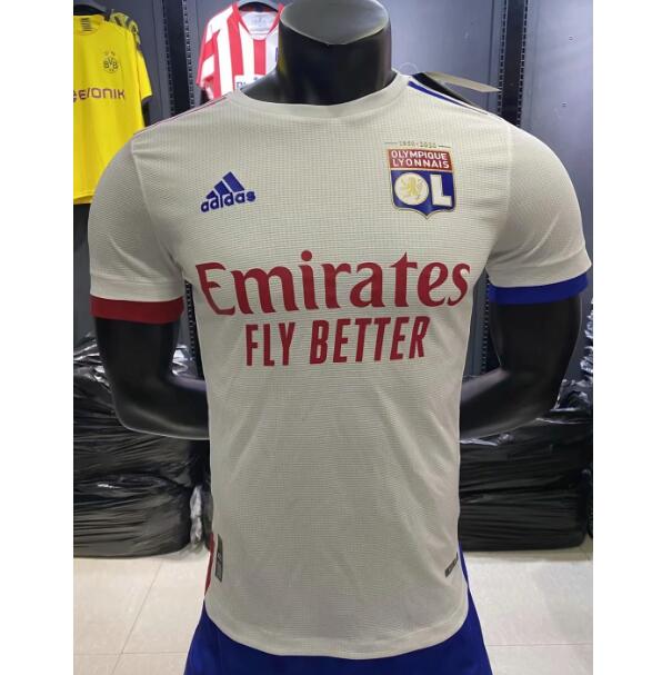 Olympique Lyonnais Home Kit Soccer Jersey Player Version 2020/21